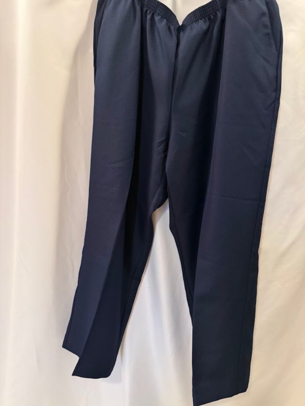 NWT ALFRED DUNNER Proportioned Short Dress Pants in Navy Color Pants - 24W
